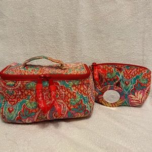 Vera Bradley make up n cosmetic case